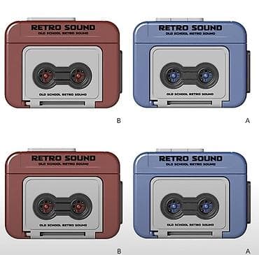 Breloklar: Retro Sound “Recorder Keychain” – retro kaset pleyer dizaynlı səs — 2