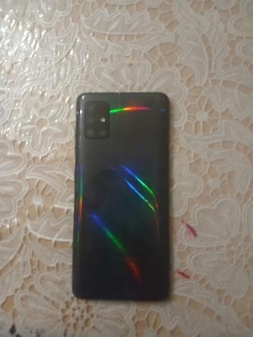 philips xenium 9@9s: Samsung Galaxy A51, rəng - Qara, Barmaq izi — 1