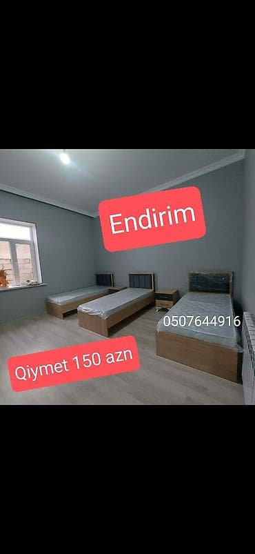 Yeni, Təknəfərlik çarpayı, Bazasız, Matras ilə, Siyirməsiz, Rusiya