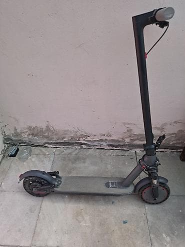 Elektrik nəqliyyatı: Elektrik skuter – qatlanan, amortizatorlu - Rəng: qara-boz - Qatlanan — 1
