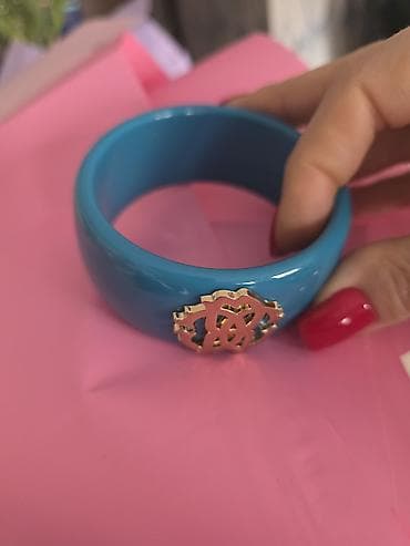 bijuteri: Roberto Cavalli. Original. Yeni - Material: parlaq, hamar — 4