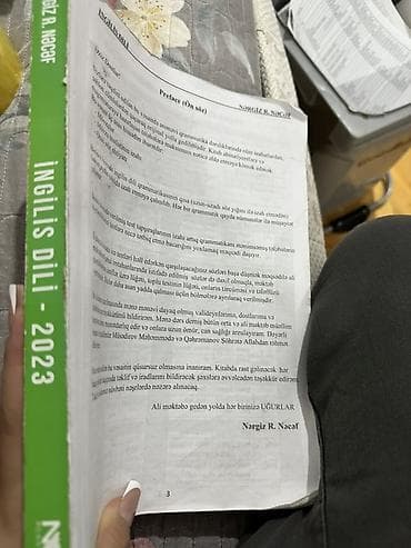 Kitablar və jurnallar: DİM “Test Toplusu 2023” dəstəsi – I və II hissələr Tərkib: - English — 6