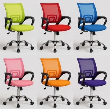 офисная мебель баку: Təkərli, Qolları tənzimlənmir, Parça — 2