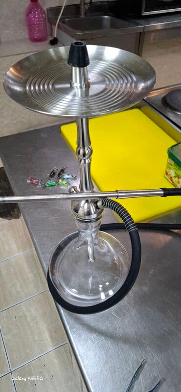 elektron qelyan topdan satisi: Nargilə dəsti – 2 model 1) Qara dizaynlı nargilə - Metaldan gövdə — 4