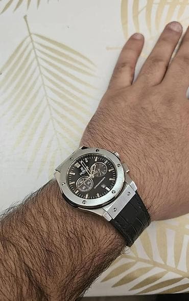 saat kemer: Qol saatı, Hublot, rəng - Gümüşü — 5