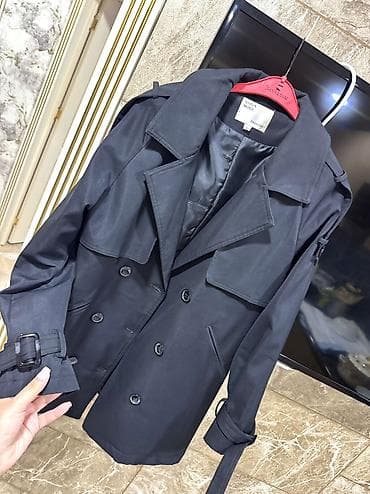 плащь: Плащ, L, цвет - Черный — 1