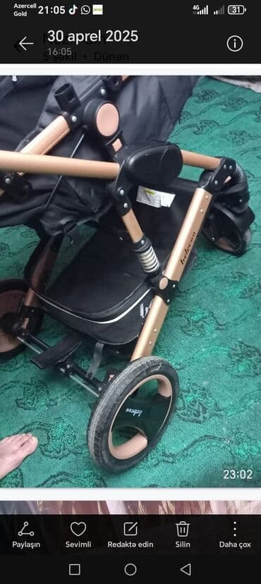 Gəzinti arabaları: Bebeto, Yaş: 1-6 ay, Ünvandan götürmə — 6