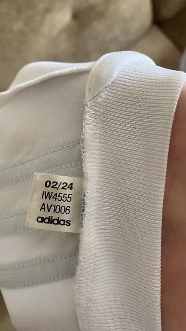 adidas: Futbolka, Adidas, L, rəng - Ağ — 4