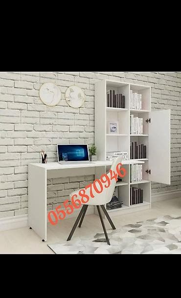 Düz masa, Stulsuz, Polkalı, Siyirməli, Rusiya, Sadə laminat — 3