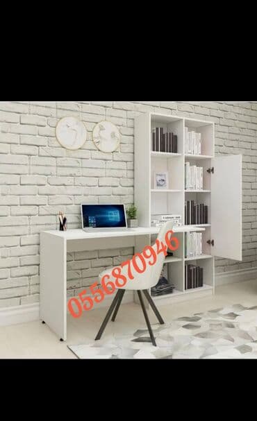 dizayn mebel: Oğlan və qız üçün, Yeni, Siyirməli, Yazı masası, Stulsuz — 6