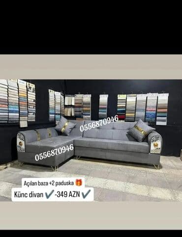 mətbəx ucun divan: Künc divan, Yeni, Açılan, Bazalı, Parça, Pulsuz çatdırılma — 13