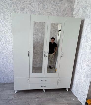 uşaq üçün dolab: Yeni, Açılan, 4 qapılı Düz dolab, Dolab-asılqan, Azərbaycan — 2