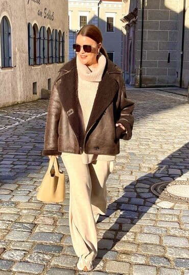 kurtkalar instagram: Dəri kurtka, One size — 1