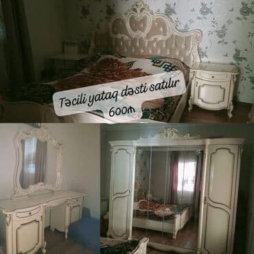 tecili islenmis mebeller satilir: İkinəfərlik çarpayı, 2 tumba, İşlənmiş — 1