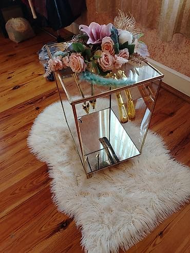 Оборудование для ресторанов, кафе: Şüşə vitrin/askar – metal çərçivəli, güzgülü altlıqla - Material — 3