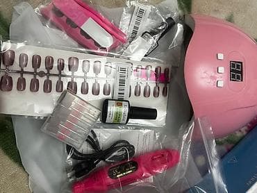 Manikür üçün tam set Komplektə daxildir: - LED/UV dırnaq quruducu