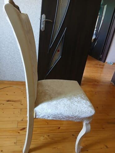 деревянные кресла качалки: Mətbəx üçün, İşlənmiş, Qatlanmayan, rəng - Bej Stul — 5