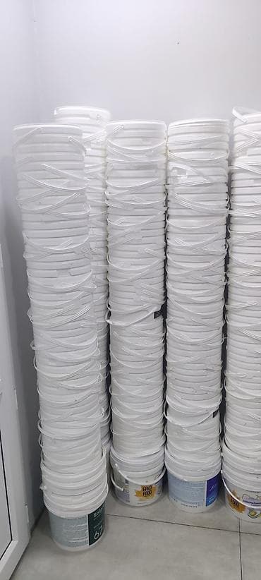 Оборудование для мойки: Ağ rəngli plastik vedrə və qapaqlar (toplu) - Material: qida üçün — 1