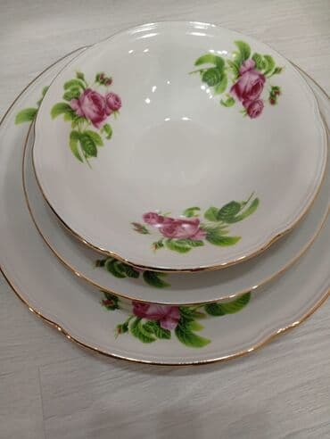 Qab-qacaq dəstləri və servizlər: Nahar dəsti, rəng - Ağ, Farfor — 3