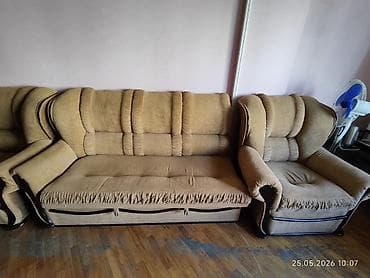 xonca desti: Klassik mebel dəsti - Yumşaq mebel: 1 böyük künc divan + 2 geniş — 7