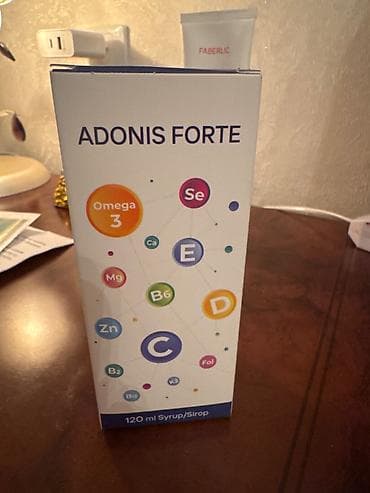 Adonis Forte 120ml. Vitamin- mineral kompleksi+Omeqa3. Uşaqlar və