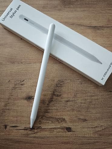 Universal Stylus Pen – iOS/Android üçün Paket məzmunu: - Ağ rəngdə