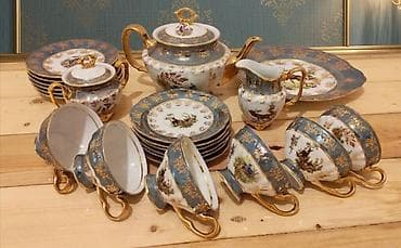 Обеденный набор, цвет - Серый, Фарфор, 6 персон, Чехия — 1