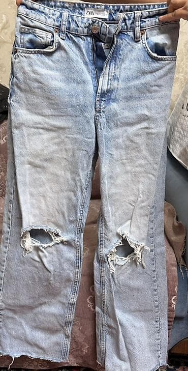 jeans: Cinslər, Zara, S, rəng - Mavi — 3