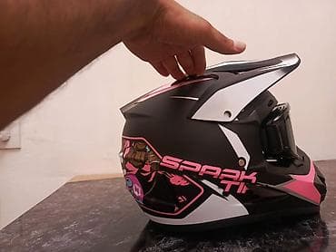 ulitka mator: Motokros/enduro üslubunda tam üzlü kask – SPARK TIKI dizaynı - — 3