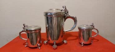 ваза стеклянная прозрачная высокая без узора: 1955-1964-cu illerin Norvec istehsali pive bakallari, boyuk1,5-litr — 1