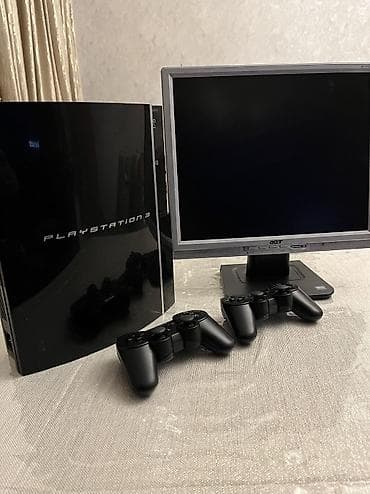 sony srs: PlayStation 3 + monitor seti Komplekt: - Sony PlayStation 3 “Fat” — 5