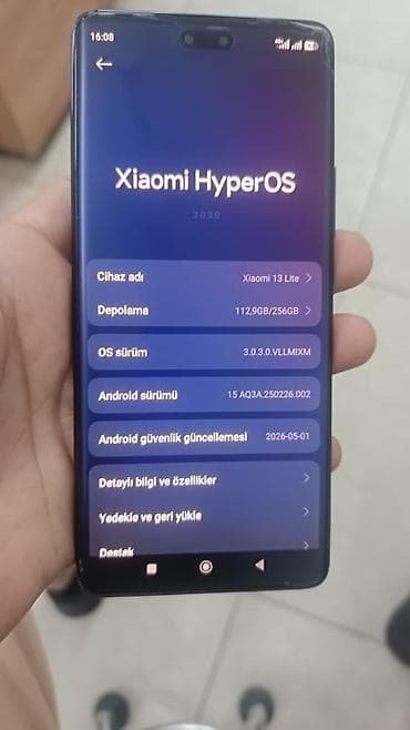 Xiaomi 13 Lite, 256 GB, rəng - Qara, 
 İki sim kartlı, Face ID, Sensor — 2