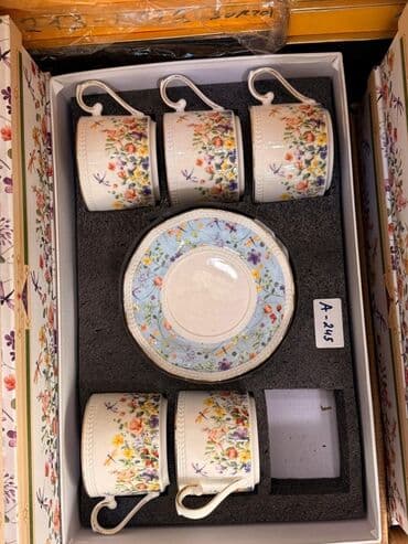 набор художника: Чайный набор, цвет - Белый, Фарфор, 6 персон — 1