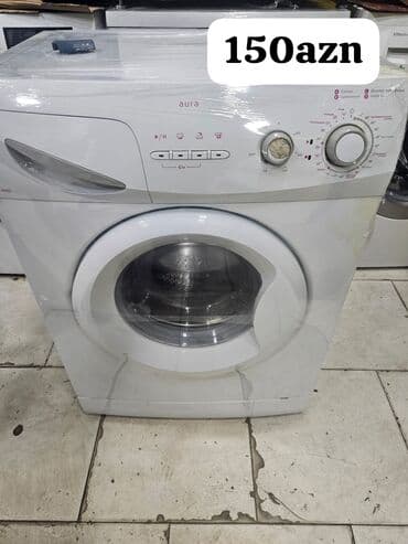 paltar yuyan mawln: Aura markalı ağ rəngdə paltaryuyan maşın. Bu model standart ölçülü — 1