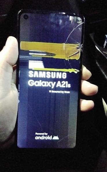 samsung a21s ekran: Samsung Galaxy A21S, Qırıq — 1