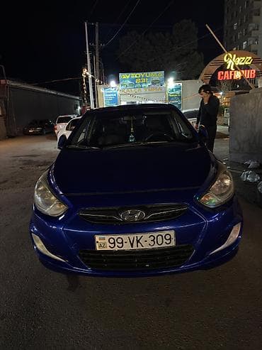 kia optima 2014: Hyundai Accent (hatchback) – mavi rəng - Kuzov: 5 qapılı hatchback - — 1