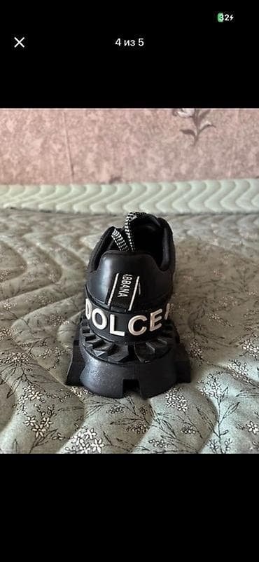 samba krasofka: Dolce & Gabbana kişi krosovkası – qara rəng, qalın hündür — 1