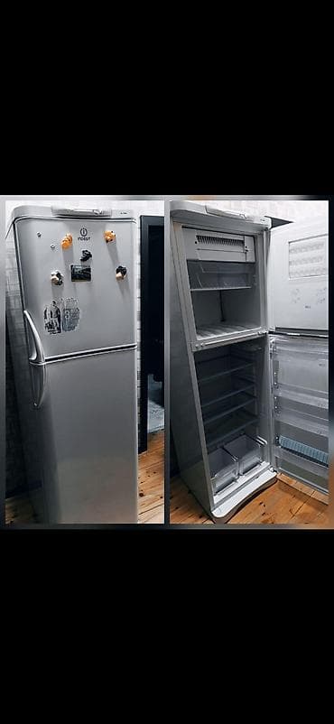 sumqa: İşlənmiş 2 qapılı Indesit Soyuducu Satılır, rəng - Gümüşü — 1