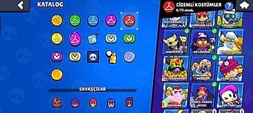 oyun rul seti: Brawl Stars hesabı (Hesab ilk verilmir) - Kupa: 16,198 - Prestij — 6