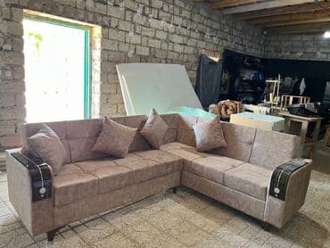 tek stullar: Угловой диван, Новый, Раскладной, С подъемным механизмом, Ткань, Бесплатная доставка на адрес — 2