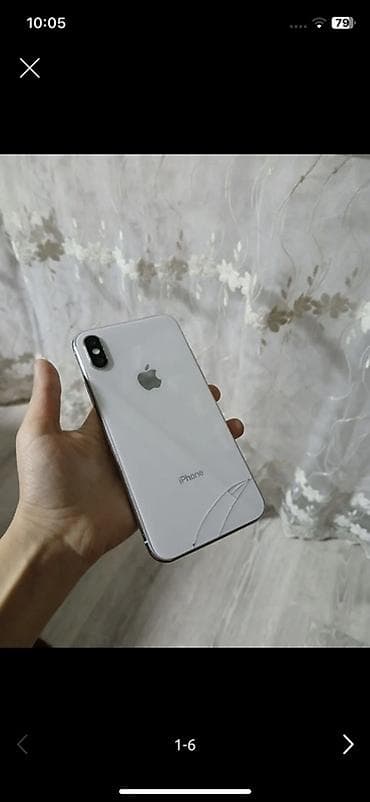Mobil telefon və aksesuarlar: IPhone X, 64 GB, Gümüşü, Qırıq — 3