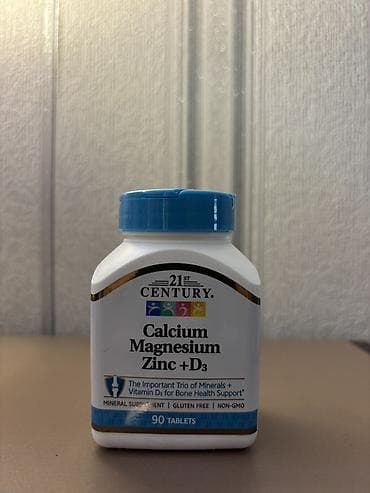 calca: Məhsul: 21st Century Calcium Magnesium Zinc + D3 Tərkib və — 1