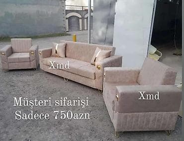 2əl mebel: Yeni, Divan, 2 kreslo — 1