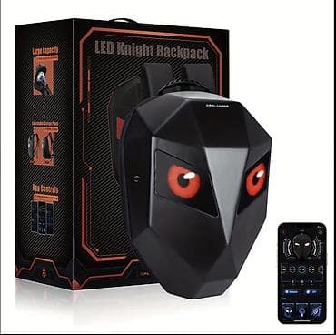 birlink: Crelander LED Knight Backpack – smart LED ekranlı, futuristik dizaynlı — 2