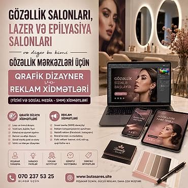 Gözəllik salonları, lazer və epilyasiya mərkəzləri üçün qrafik dizayn