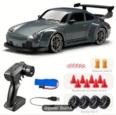 Модели автомобилей: RC Drift Maşın Seti – 2.4GHz pultla Xüsusiyyətlər: - Tezlik: 2.4GHz — 4