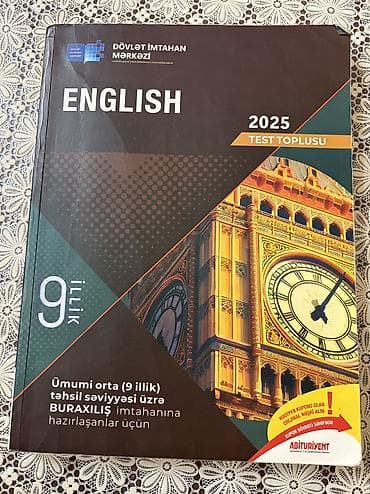 Testlər: Məhsul: “English – 2025 Test Toplusu” (Dövlət İmtahan Mərkəzi) — 1