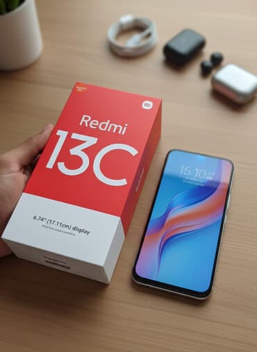 Redmi 13C, 128 GB, rəng - Göy, İki sim kartlı, Face ID, Sənədlərlə