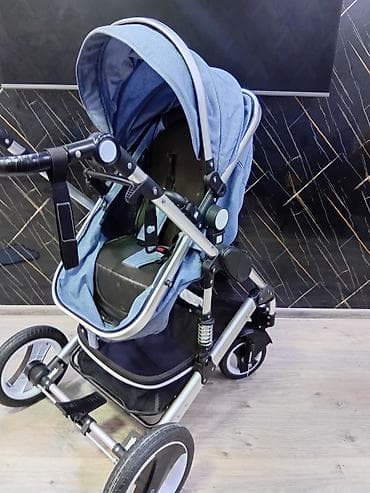 Детский мир: Uşaq arabası – Cynebaby, mavi rəng Xüsusiyyətlər: - 2-si 1-də sistem — 5