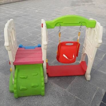 детская водная горка: 6 aydan 5 yaşa qədər uşaqlar üçün istifadəli sürüşkən dəsti. 3 in 1 — 3